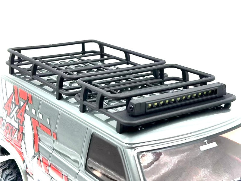 Hobby Plus CR18P EVO-V2 Rock Van Crawler 1:18 4WD RTR Grau HBP1810503-GY – Dachgepäckträger mit LED-Leiste