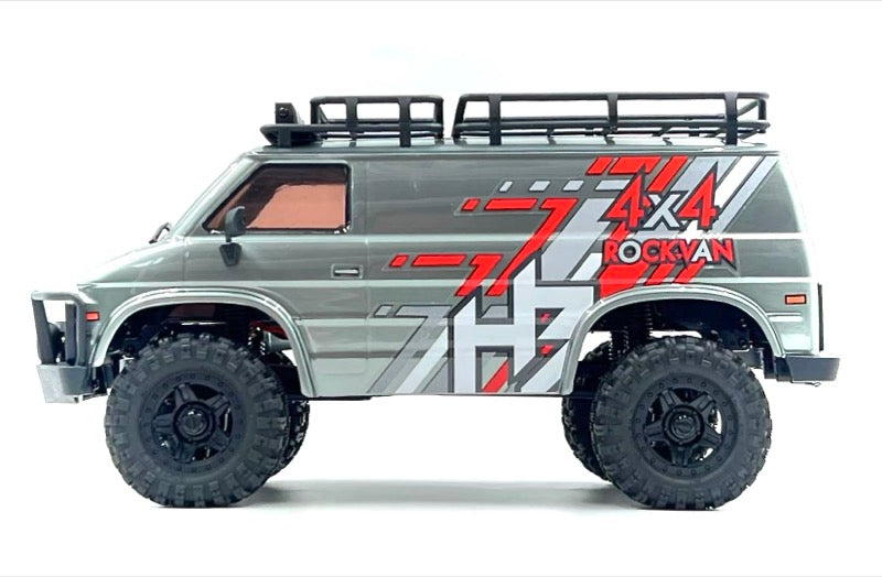 Hobby Plus CR18P EVO-V2 Rock Van Crawler 1:18 4WD RTR Grau HBP1810503-GY – Seitenansicht