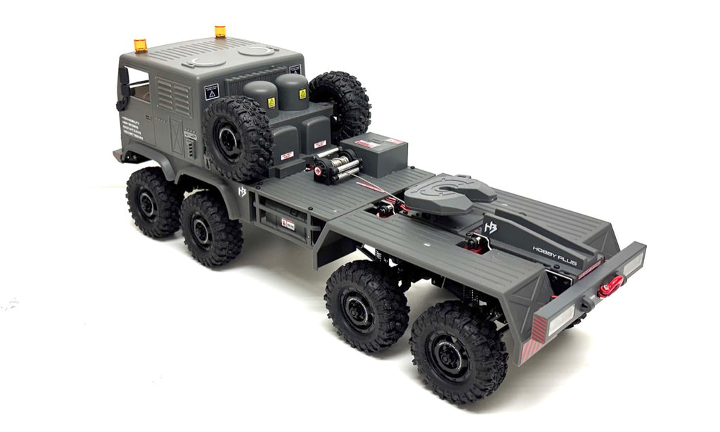 Hobby Plus CR18P Terranaut 8x8 AWS Crawler 1:18 RTR Grau HBP1810800-GY – Schrägansicht hinten