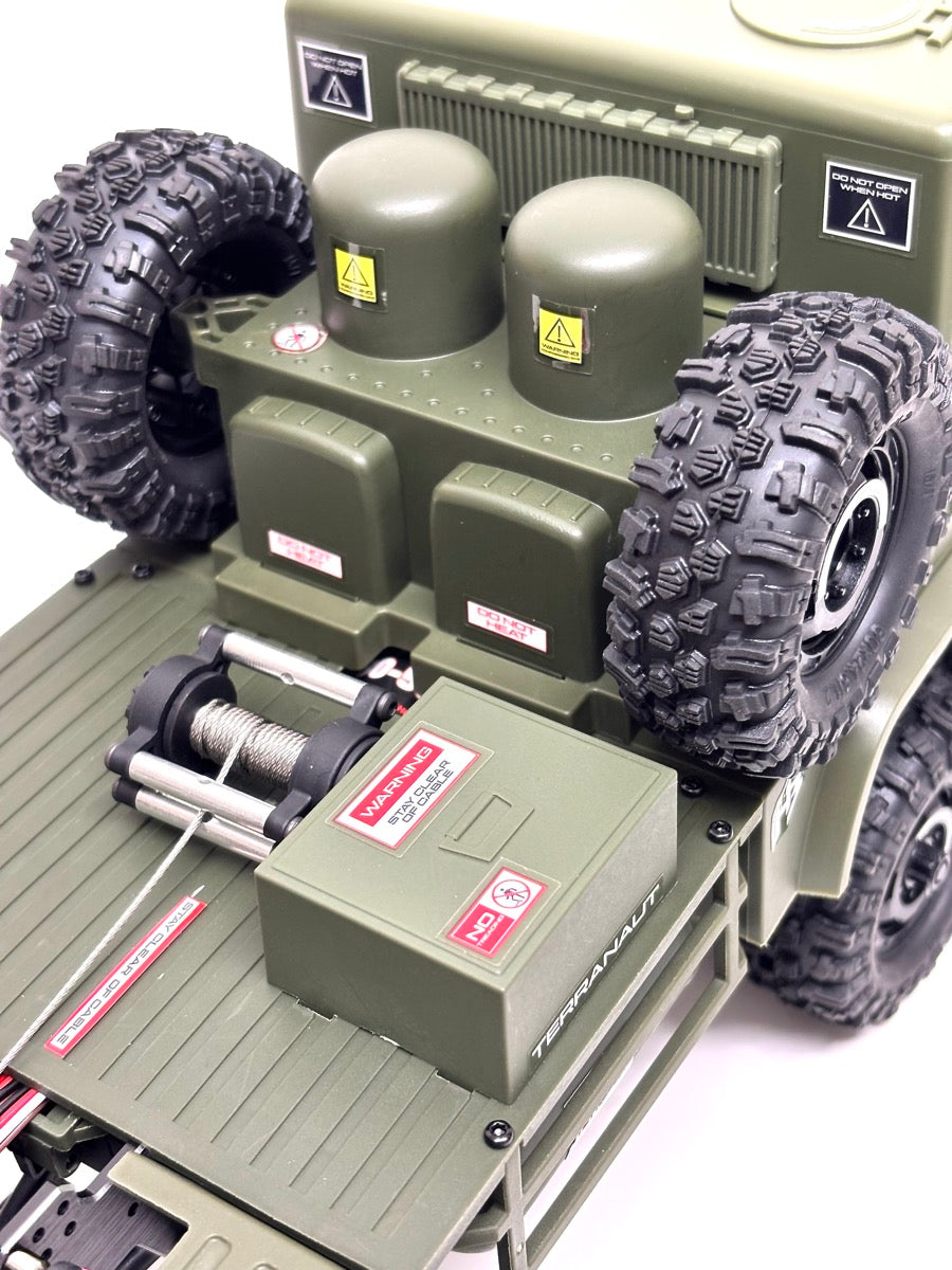 Hobby Plus CR18P Terranaut 8x8 AWS Crawler 1:18 RTR Grau HBP1810800-GY – Seilwinde