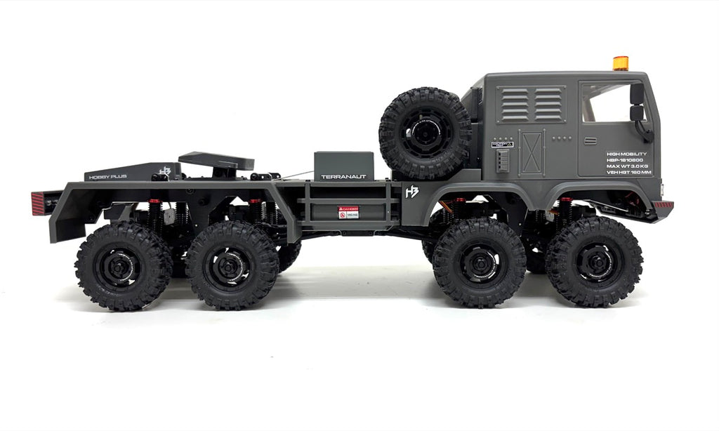 Hobby Plus CR18P Terranaut 8x8 AWS Crawler 1:18 RTR Grau HBP1810800-GY – Seitenansicht