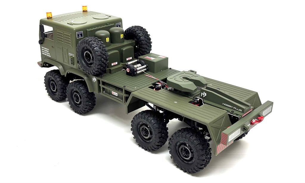 Hobby Plus CR18P Terranaut 8x8 AWS Crawler 1:18 RTR Grün HBP1810800-GN – Schrägansicht hinten