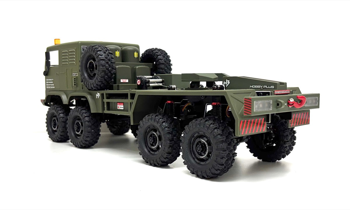 Hobby Plus CR18P Terranaut 8x8 AWS Crawler 1:18 RTR Grün HBP1810800-GN – Seitenansicht hinten