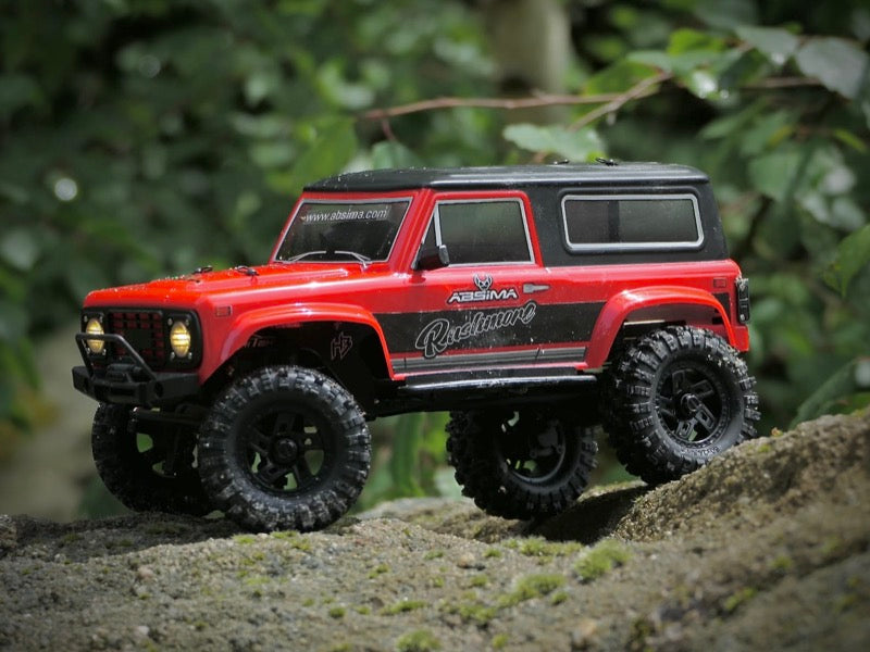 Hobby Plus CR18P V3 Rushmore Brushless Crawler 1:18 4WD RTR Rot HBP1810417-V3 – Actionbild im Gelände