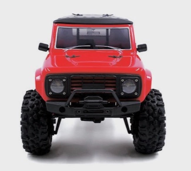 Hobby Plus CR18P V3 Rushmore Brushless Crawler 1:18 4WD RTR Rot HBP1810417-V3 – Frontansicht