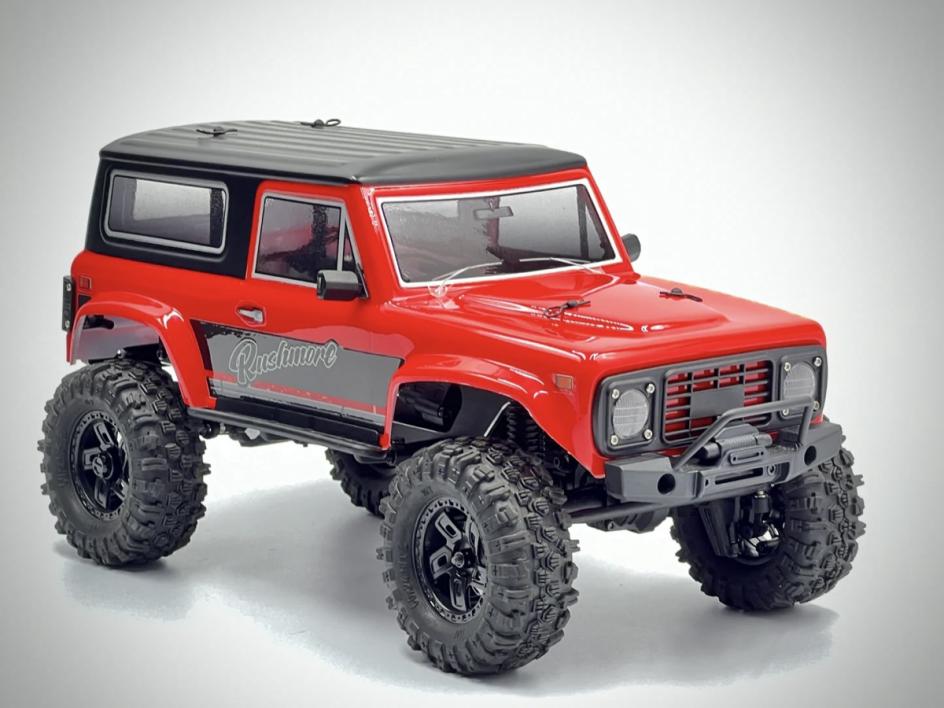 Hobby Plus CR18P V3 Rushmore Brushless Crawler 1:18 4WD RTR Rot HBP1810417-V3 – Studioaufnahme