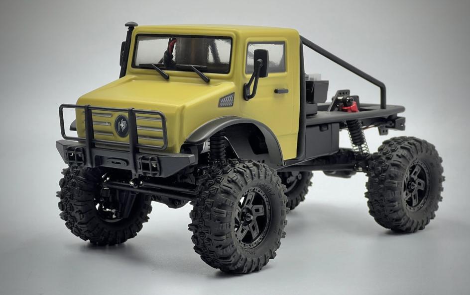 Hobby Plus CR18P V3 T-Hunter Brushless Crawler 1:18 4WD RTR Sandfarben HBP1810419-V3 – Studioaufnahme