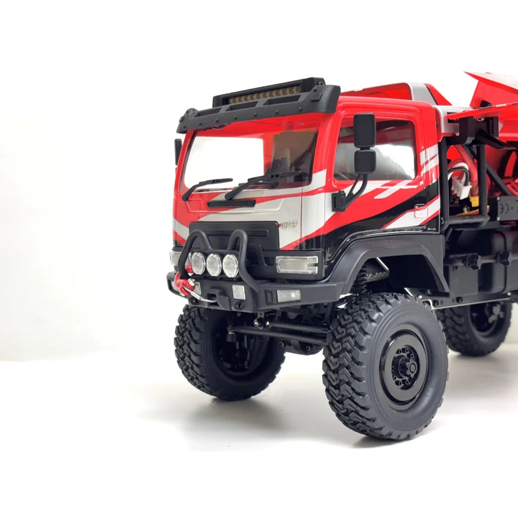 Hobby Plus DKR-4 Fortis Rally Truck 4WD Rot HBP1810810-RD im Maßstab 1:18 Rally RTR – Frontansicht