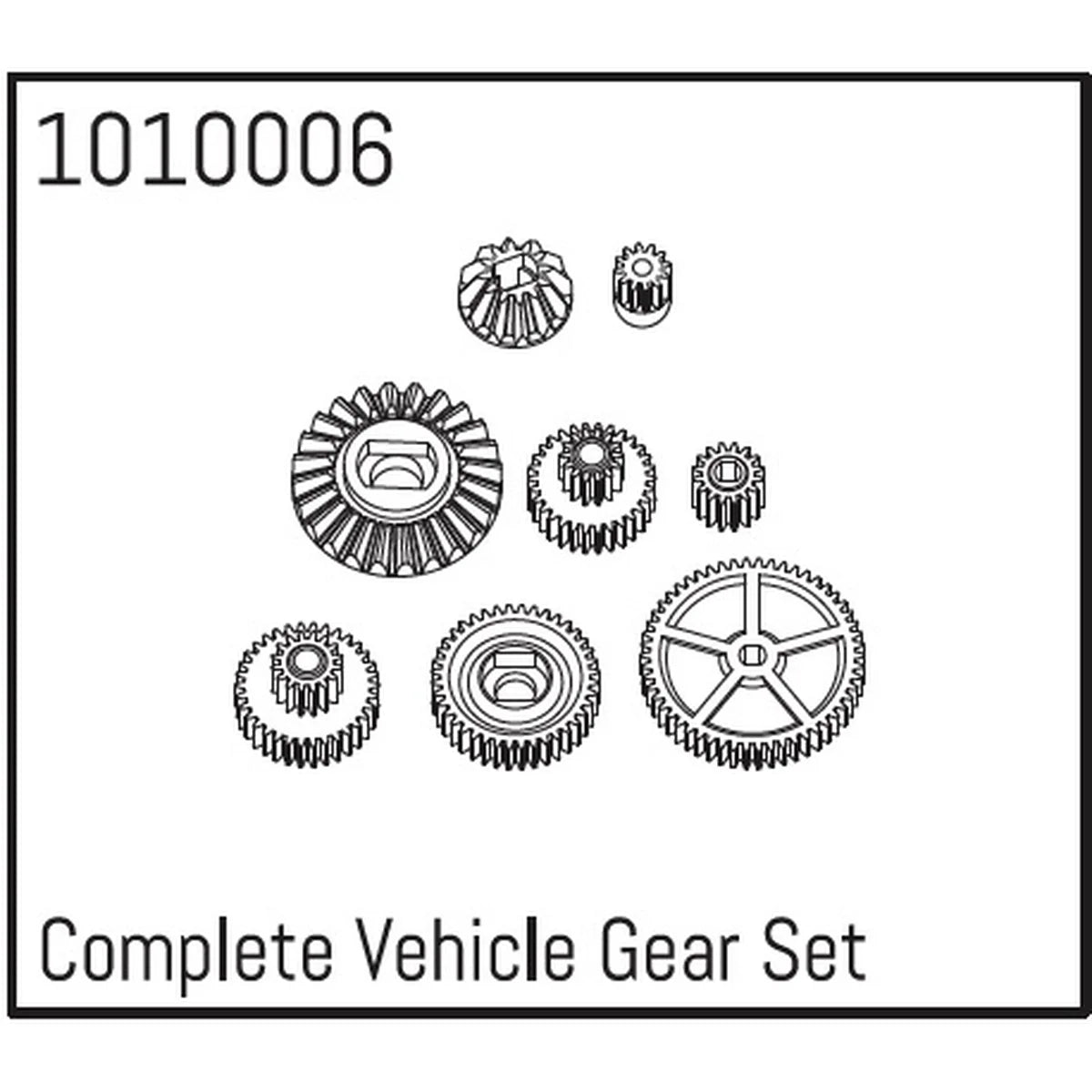 Hobby Plus HobbyPlus Zahnrad-Set komplett HBP240018