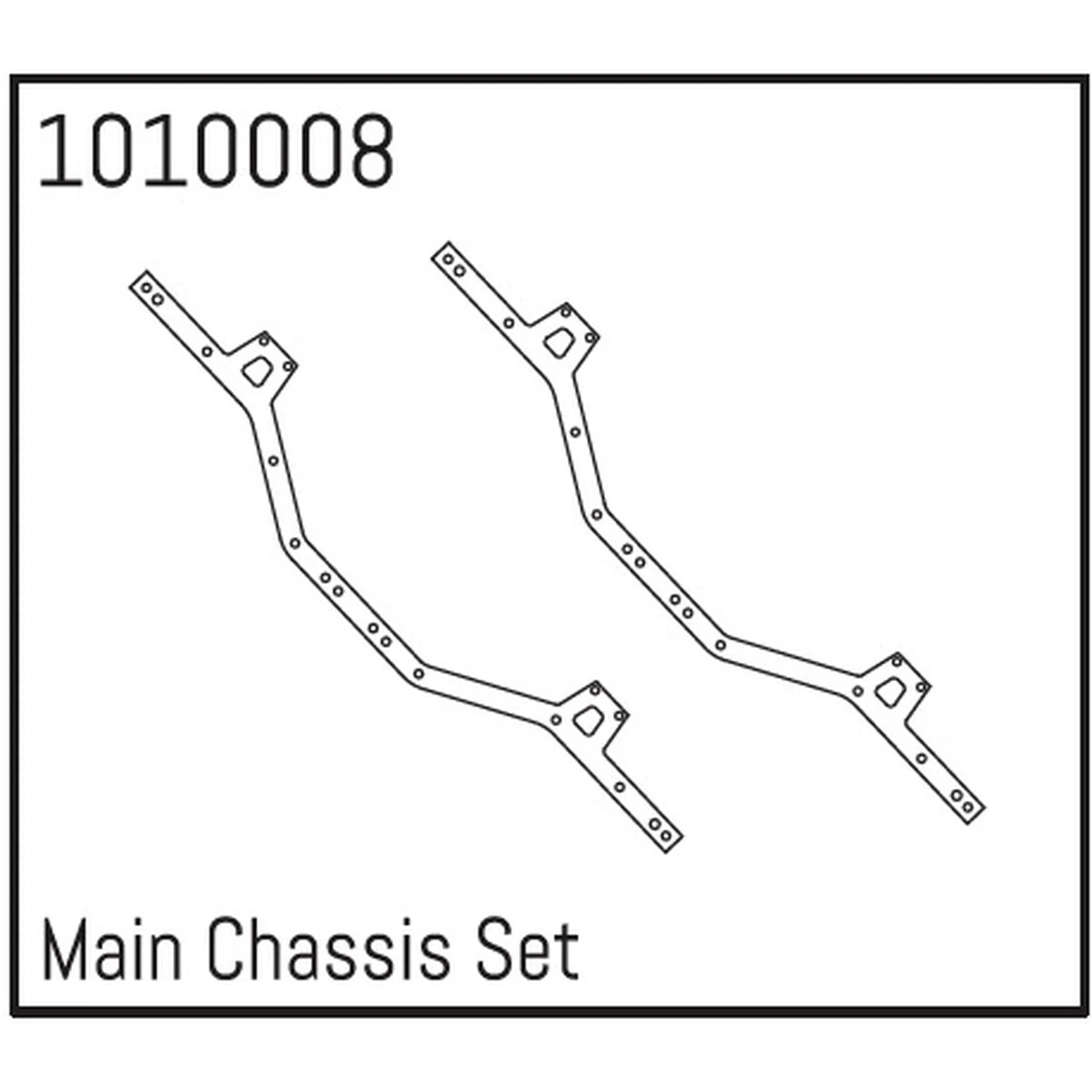 Hobby Plus HobbyPlus Hauptchassis Set für 1:24 Crawler HBP240020