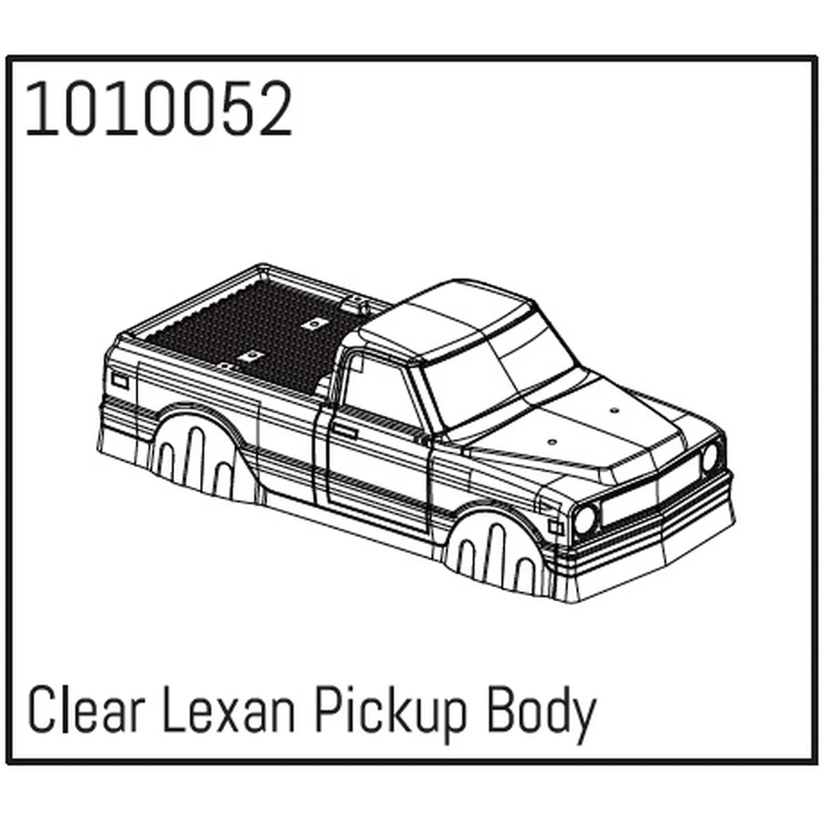Hobby Plus Lexan Pickup Body Klar HBP240044
