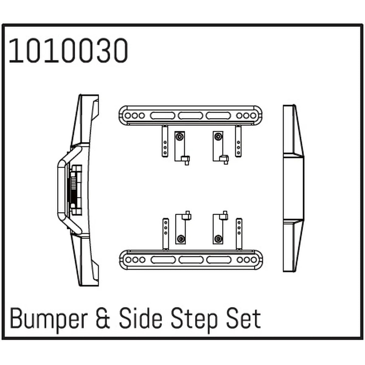 Hobby Plus HobbyPlus Stoßfänger & Seitentrittbrett Set für 1:18 Crawler HBP240047
