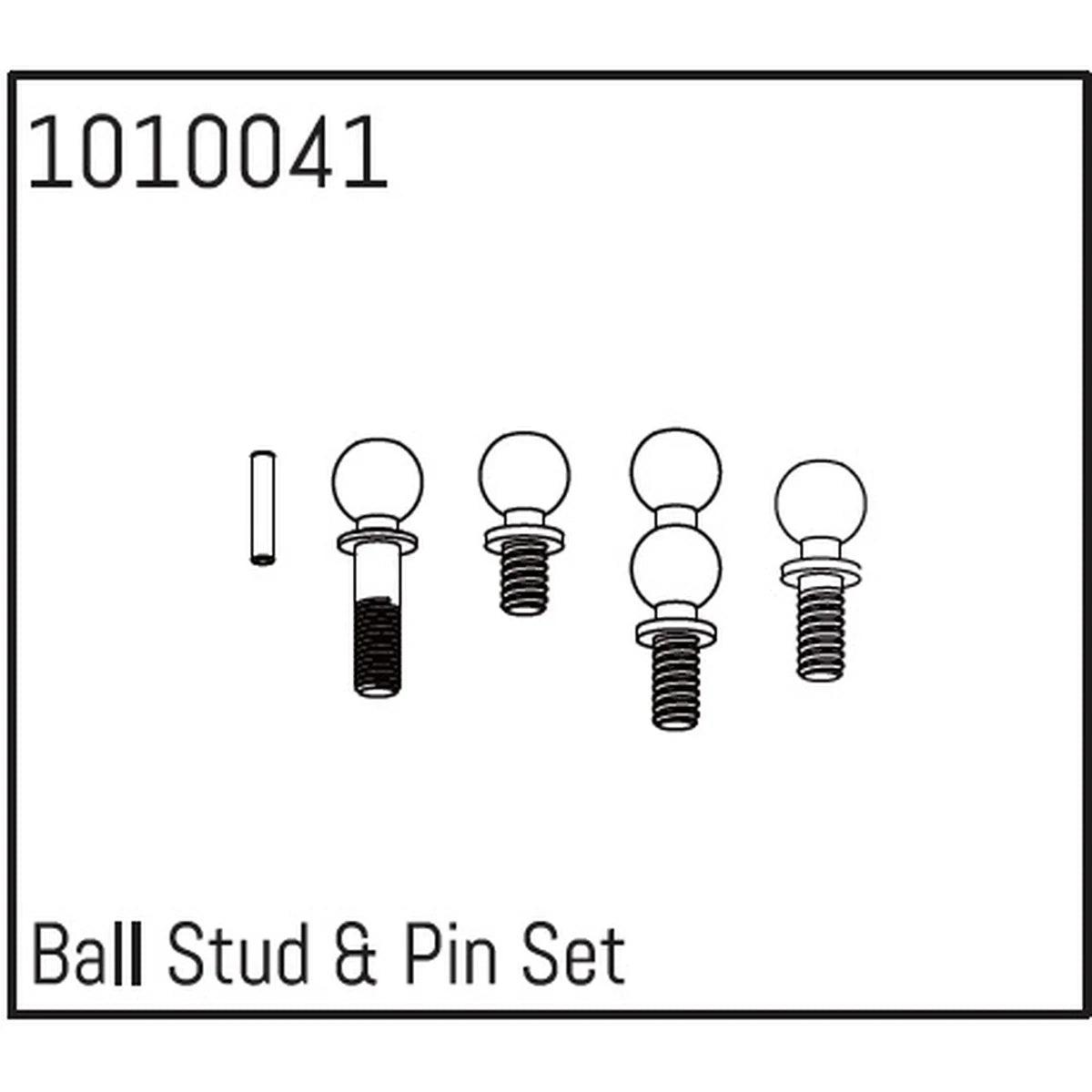 Hobby Plus HobbyPlus Kugelkopf & Stift Set für 1:18 Crawler HBP240078