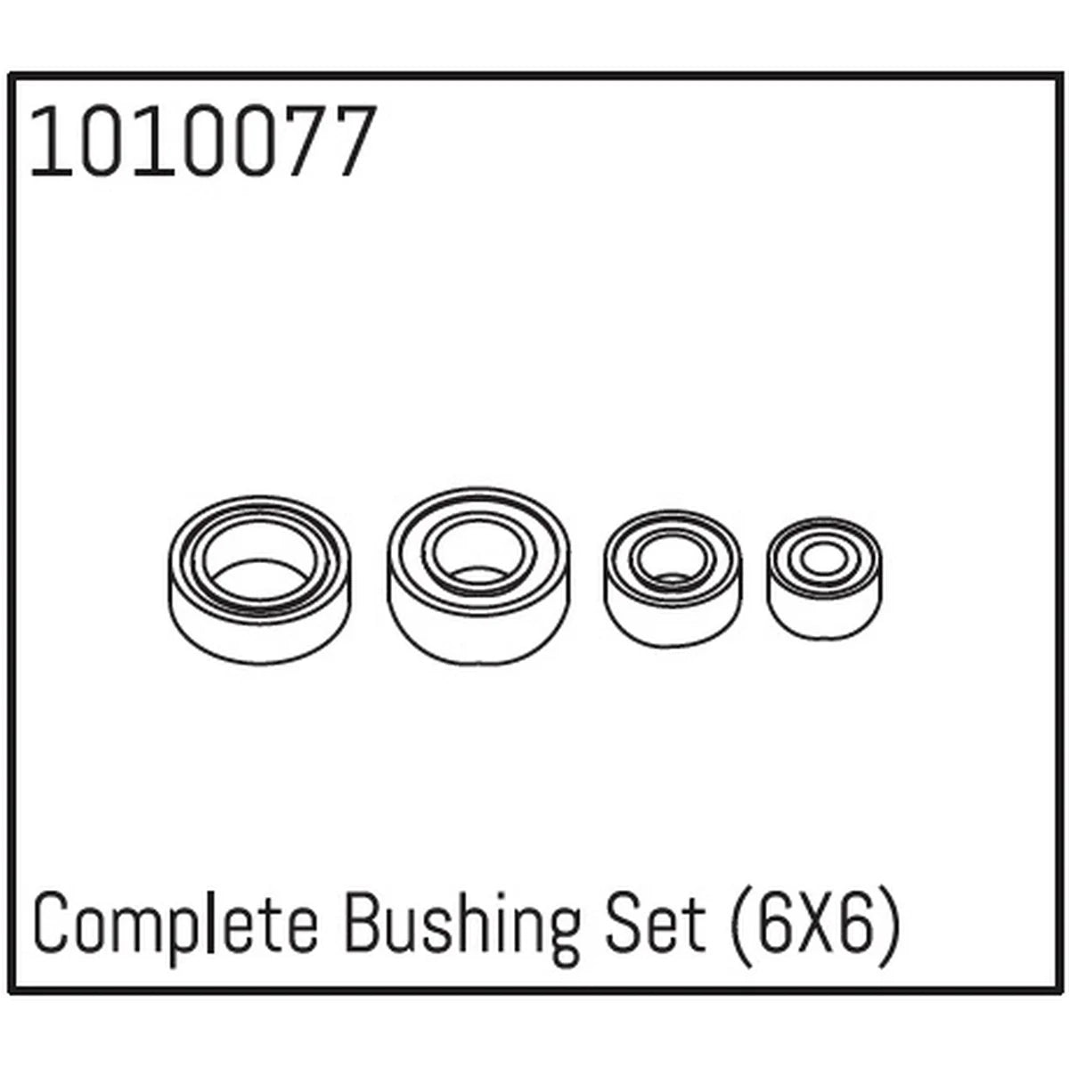 Hobby Plus HobbyPlus Buchsen-Set komplett (6X6) für CR18P Arktos 6x6 HBP240099
