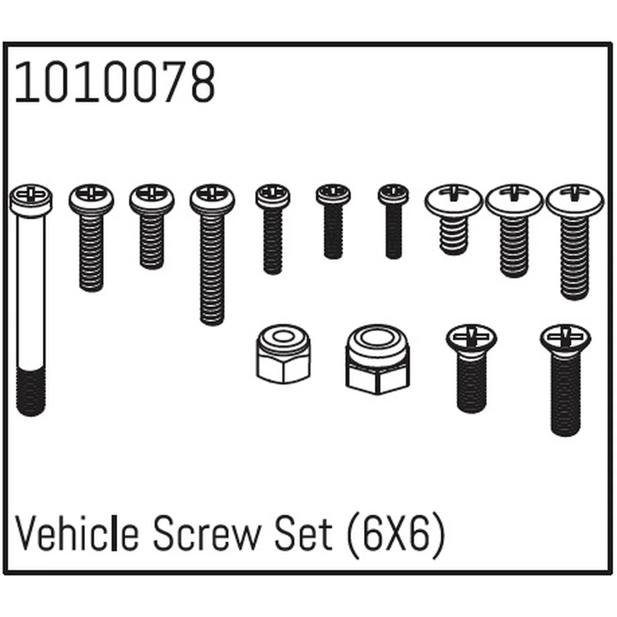 Hobby Plus HobbyPlus Fahrzeug Schrauben-Set (6X6) für CR18P Arktos 6x6 HBP240100