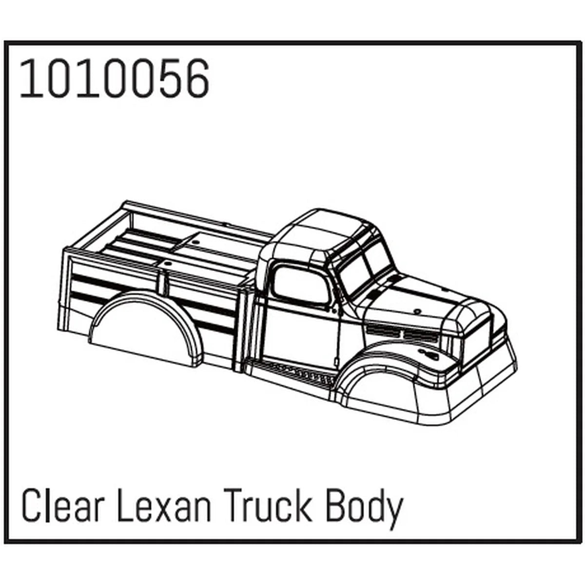 Hobby Plus HobbyPlus Power Wagon PC Karosserie (unlackiert) für CR18P PRO/EVO 1:18 HBP240105