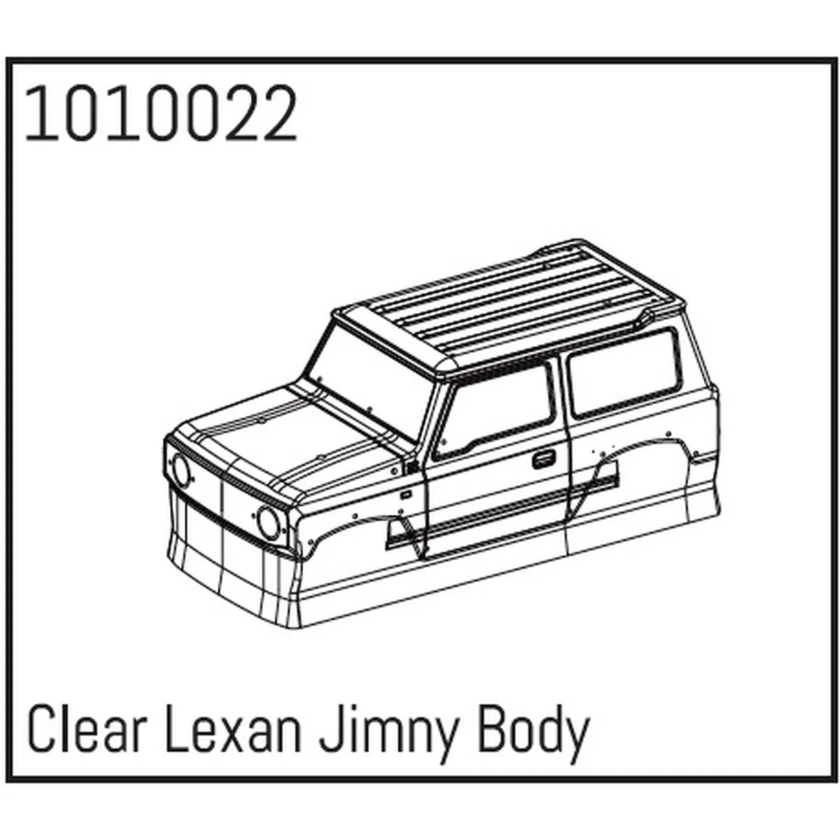 Hobby Plus HobbyPlus Transparent Lexan Jimny Karosserie für 1:24 Crawler HBP240137