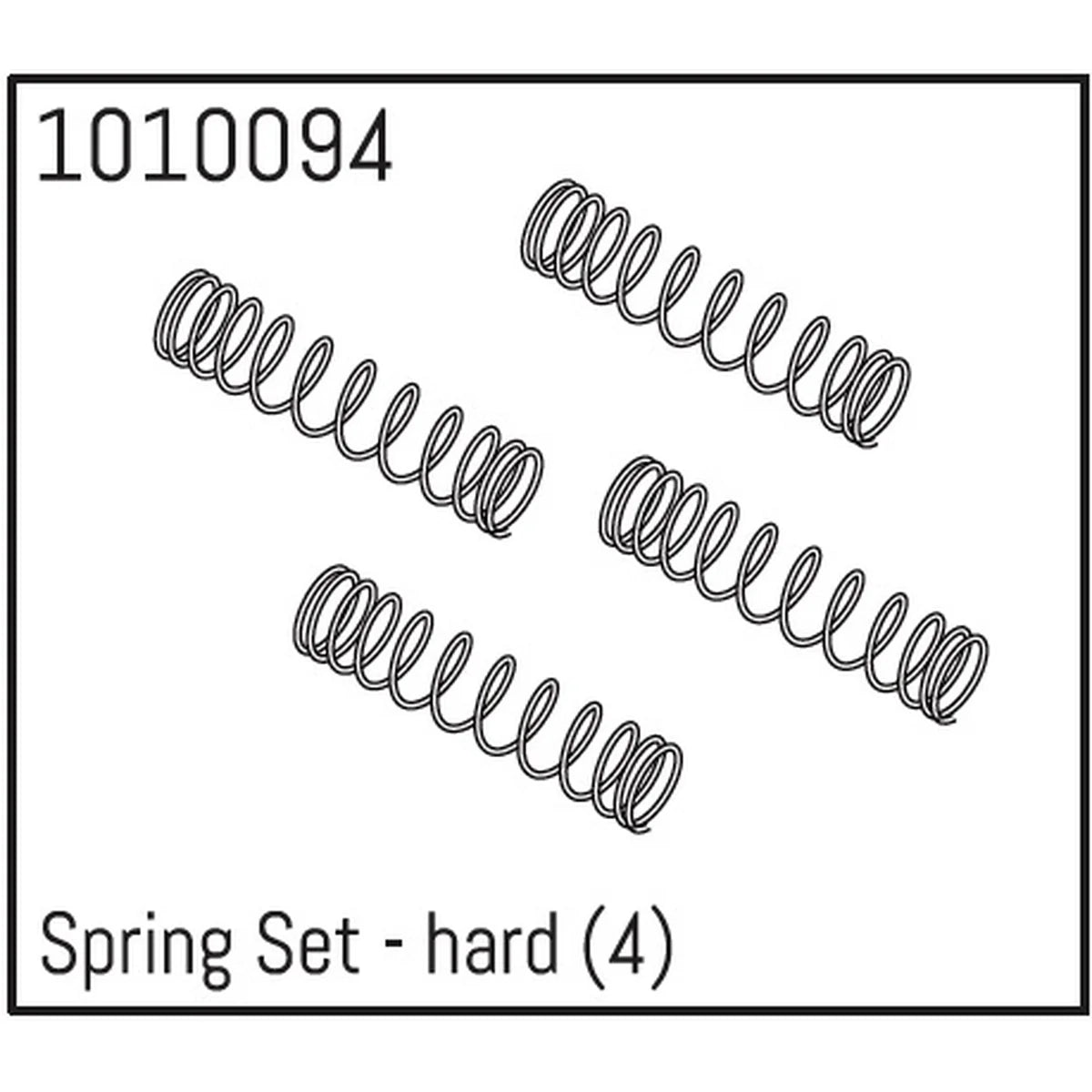 Hobby Plus HobbyPlus Feder Set - hart (4) HBP240139
