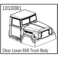 Hobby Plus HobbyPlus Transparent Lexan 6X6 Truck Karosserie für CR18P Arktos 6x6 HBP240170