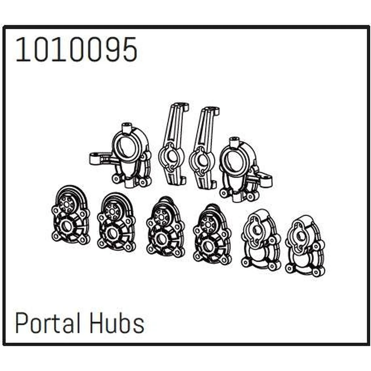 Hobby Plus HobbyPlus Portalnabe Set für CR18P PRO Crawler 1:18 HBP240229