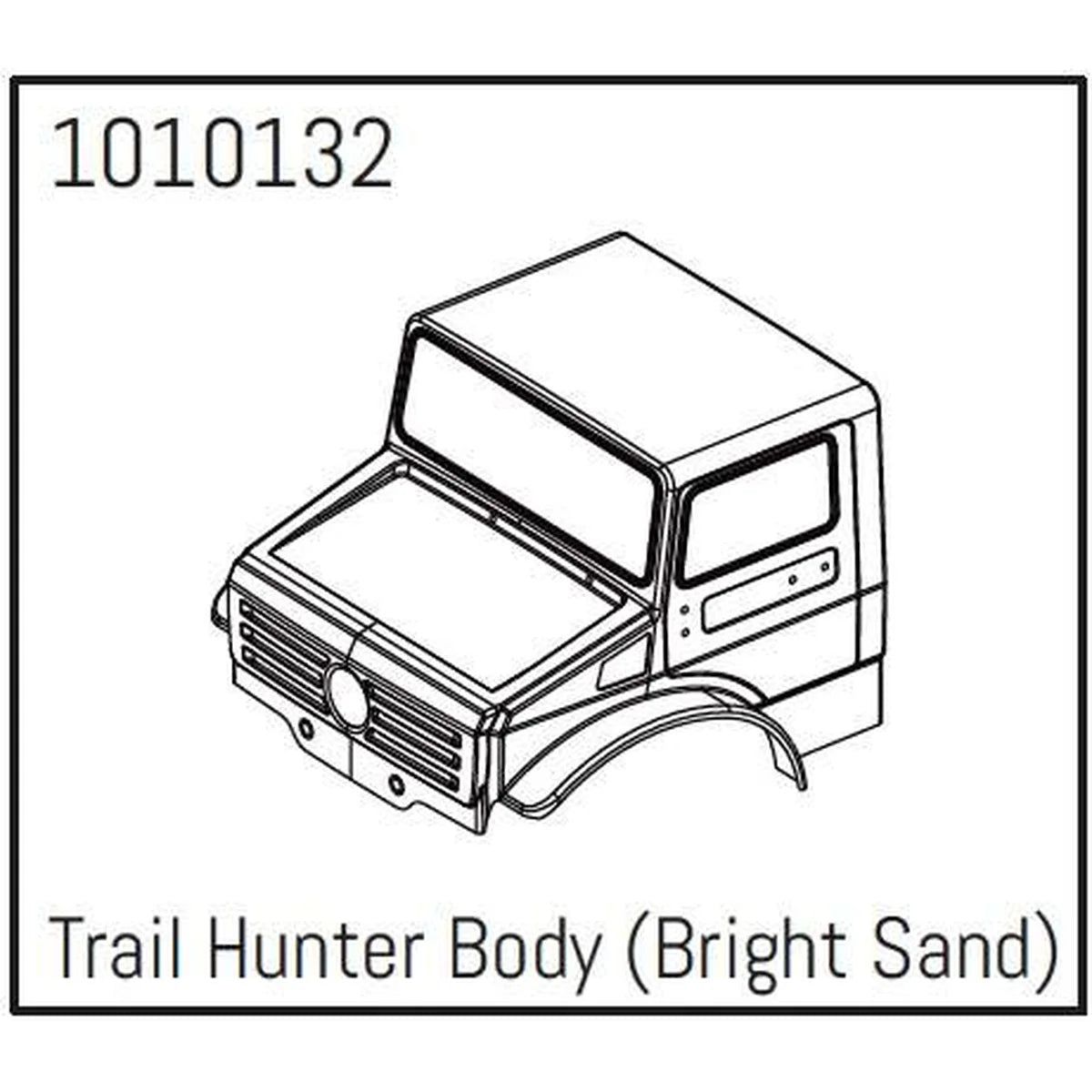 Hobby Plus HobbyPlus T-Hunter PC Karosserie (hellsand) für CR18P PRO Crawler 1:18 HBP240251