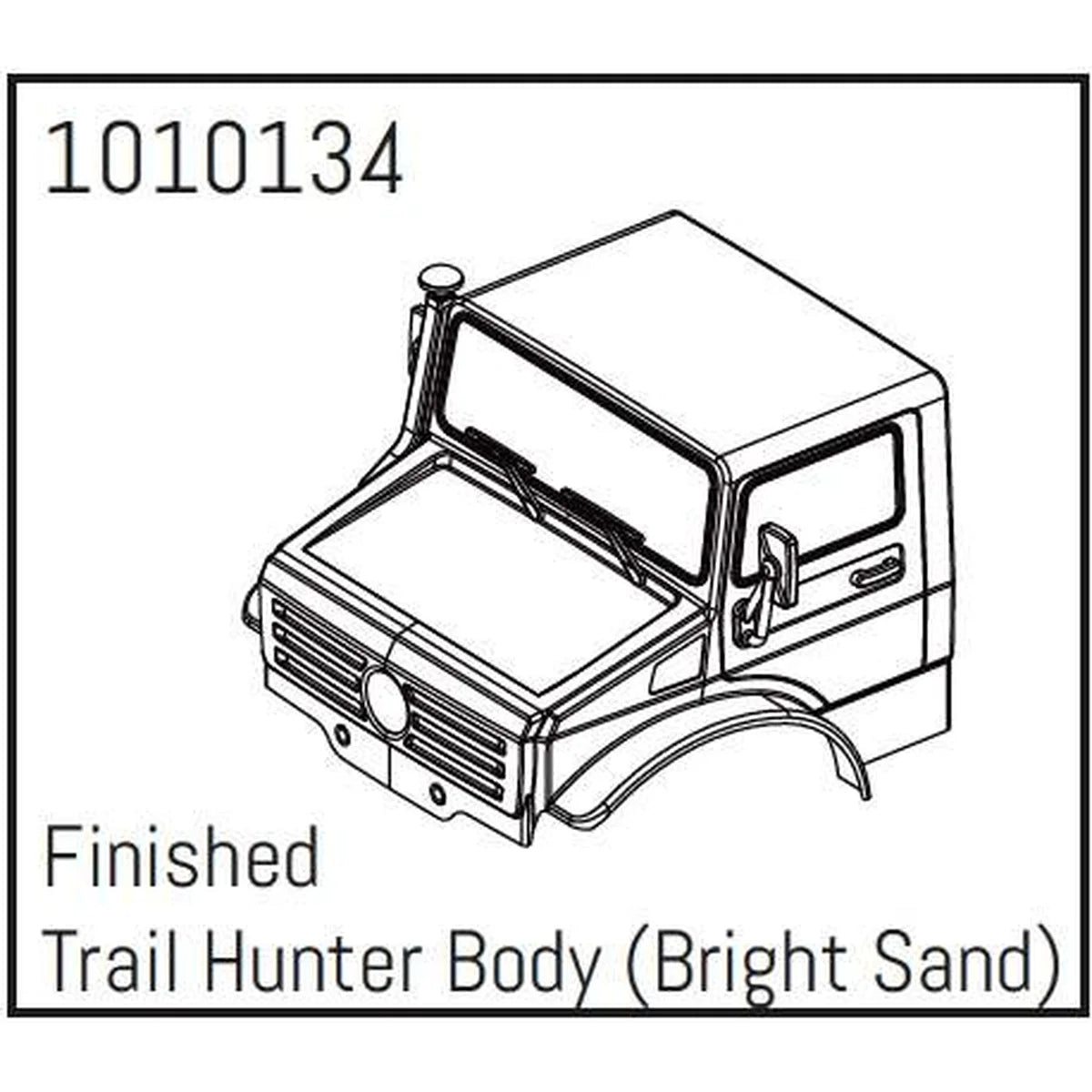 Hobby Plus HobbyPlus T-Hunter PC Karosserie Set (hellsand) für CR18P PRO Crawler 1:18 HBP240254