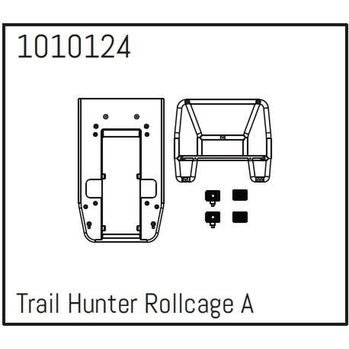 Hobby Plus HobbyPlus T-Hunter Rollcage Set A für CR18P PRO Crawler 1:18 HBP240271
