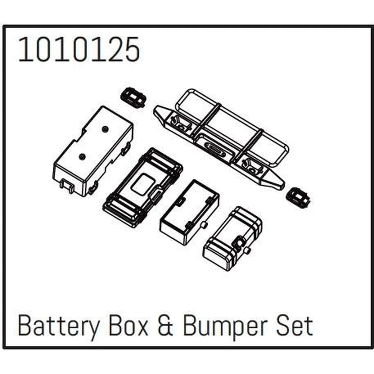 Hobby Plus HobbyPlus T-Hunter Akkubox & Stoßfänger-Set für CR18P PRO Crawler 1:18 HBP240272