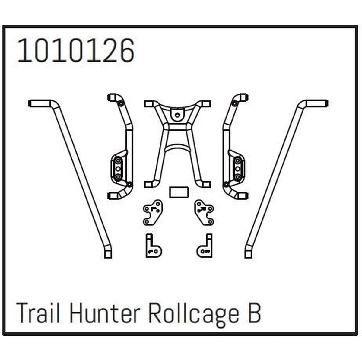 Hobby Plus HobbyPlus T-Hunter Rollcage Set B für CR18P PRO Crawler 1:18 HBP240273