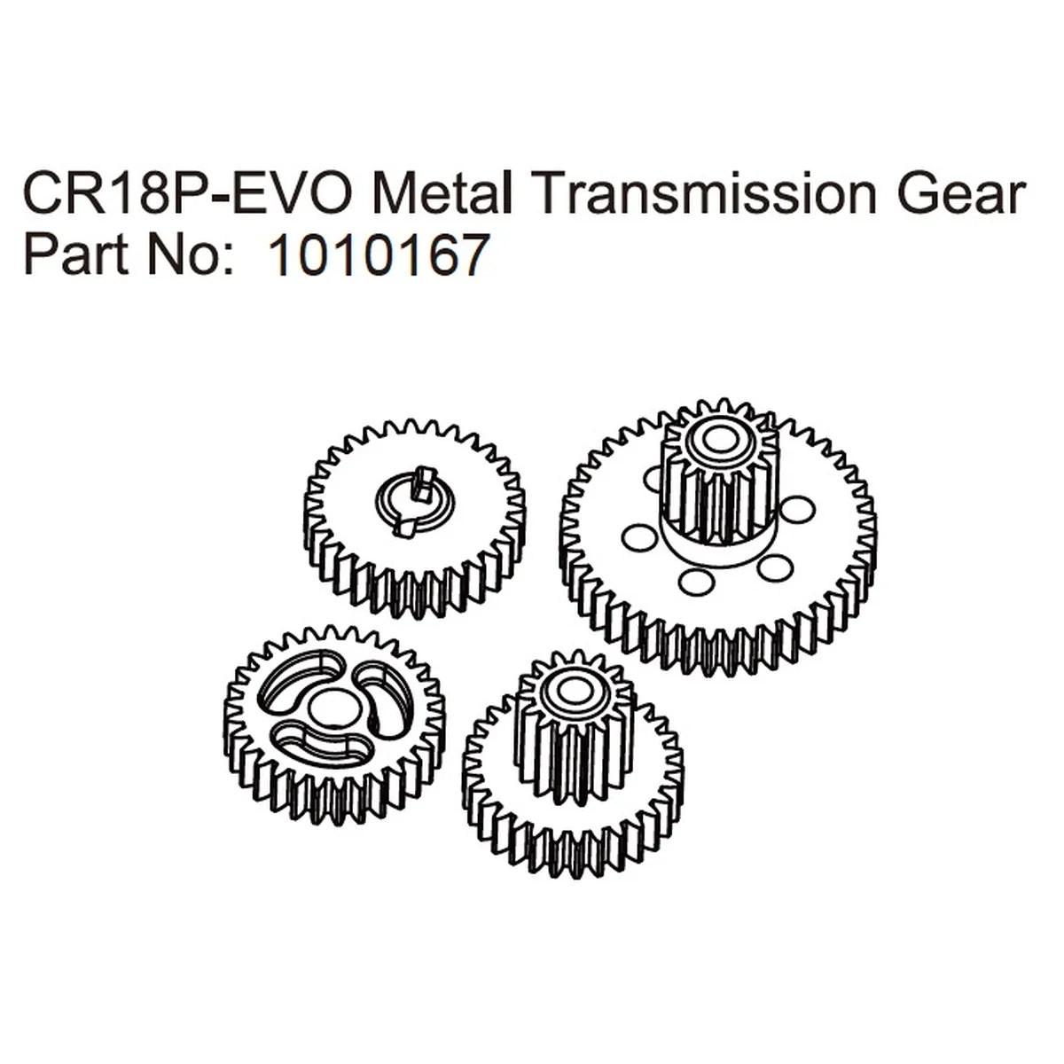 Hobby Plus HobbyPlus Metall Getriebe Zahnräder für CR18P EVO 1:18 HBP240305