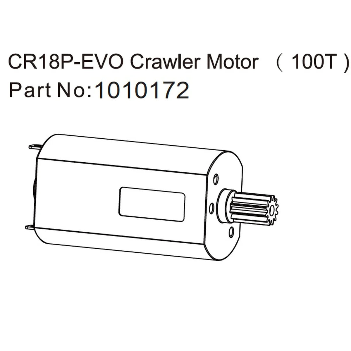 Hobby Plus HobbyPlus 130 Crawler Motor (100T) für CR18P EVO 1:18 HBP240312