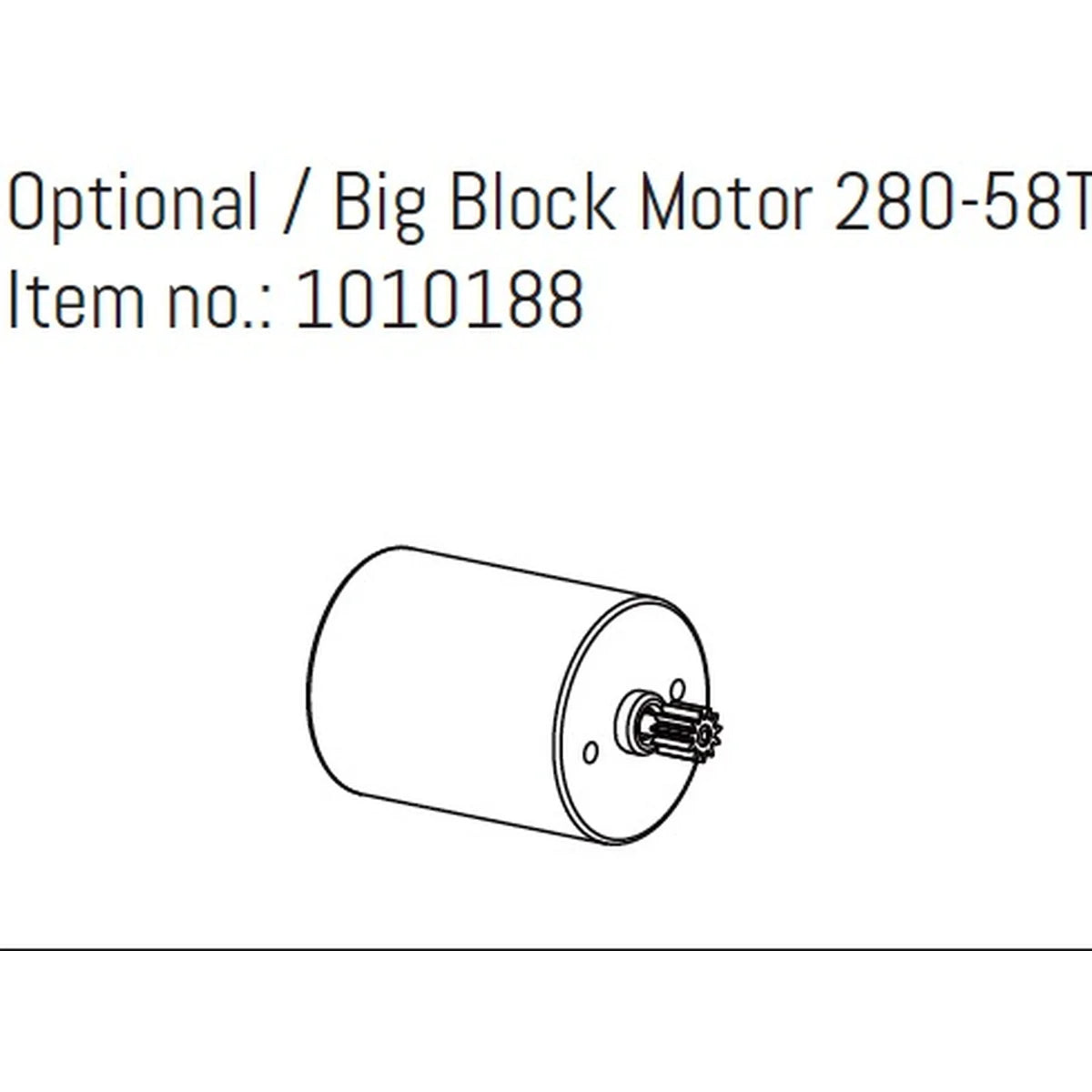 Hobby Plus HobbyPlus Opt. Big-Block-Motor 280-58T für CR18P PRO/EVO HBP240376