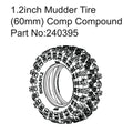 Hobby Plus HobbyPlus 1.2" Mudder Reifen (60mm) Comp-Gummimischung HBP240395