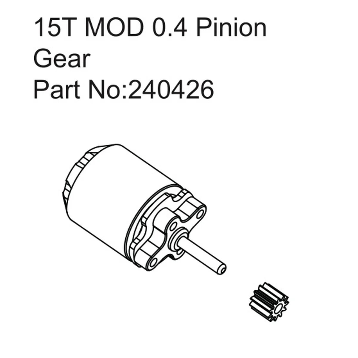 Hobby Plus HobbyPlus Furitek Venom Motor 3450KV/15T Ritzel für CR18P PRO/EVO HBP240426