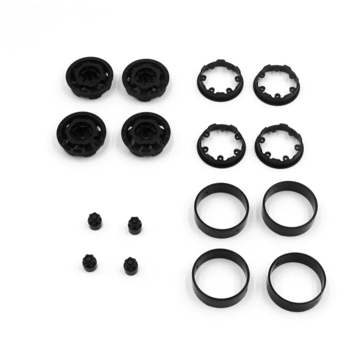 Hobby Plus CR-18P Truck 1.2 Bead Lock Wheels Schwarz HBP240442
