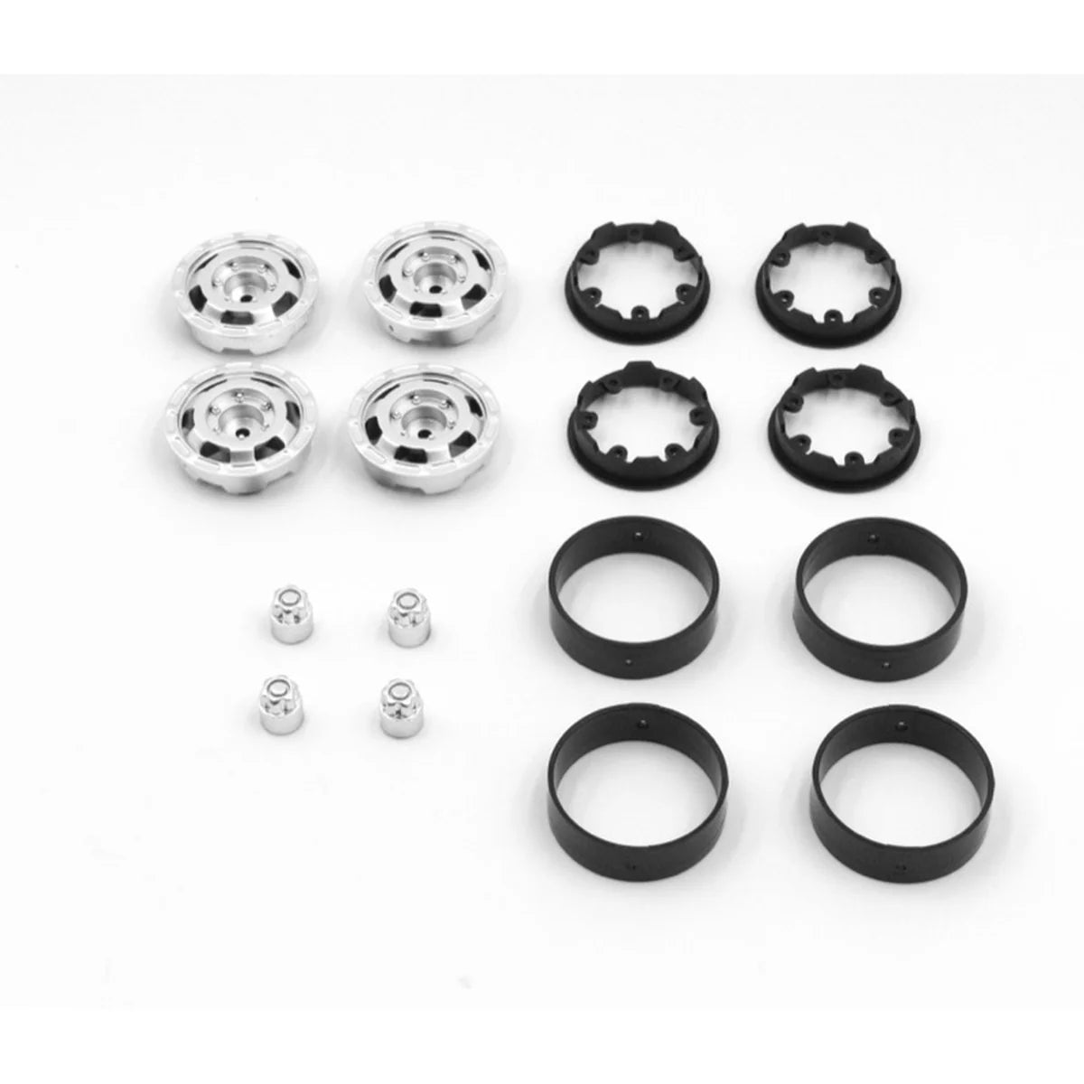 Hobby Plus CR-18P Truck 1.2 Bead Lock Wheels Silber HBP240459