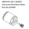 Hobby Plus HobbyPlus HBP/HW-1621-3500KV Outrunner Brushless Motor für CR18P PRO/EVO HBP240489
