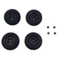 Hobby Plus 1.2inch Deep Star Wheel 68mm Mudder-XL Tire Set Schwarz HBP240506