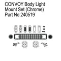 Hobby Plus HobbyPlus Karosserie Lichthalterung Set für Convoy, chrom - CR18P PRO/EVO HBP240519