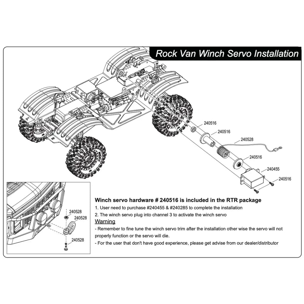 Hobby Plus HobbyPlus Windenseil & Haken für CR18P HBP240528