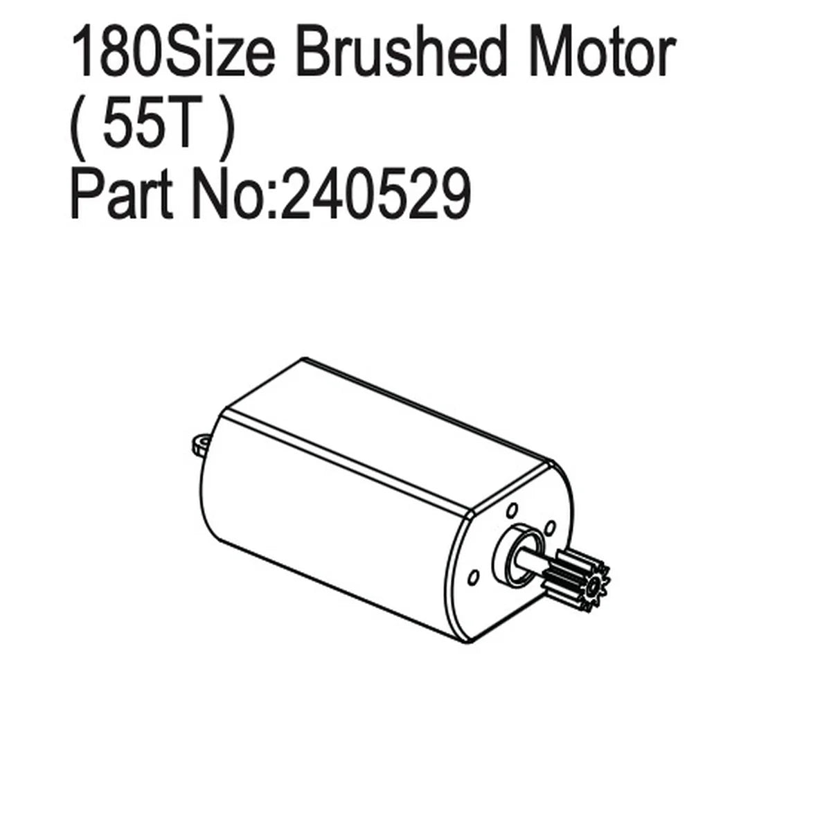 Hobby Plus HobbyPlus 180er Brushed Motor, 55T für CR18P PRO/EVO HBP240529