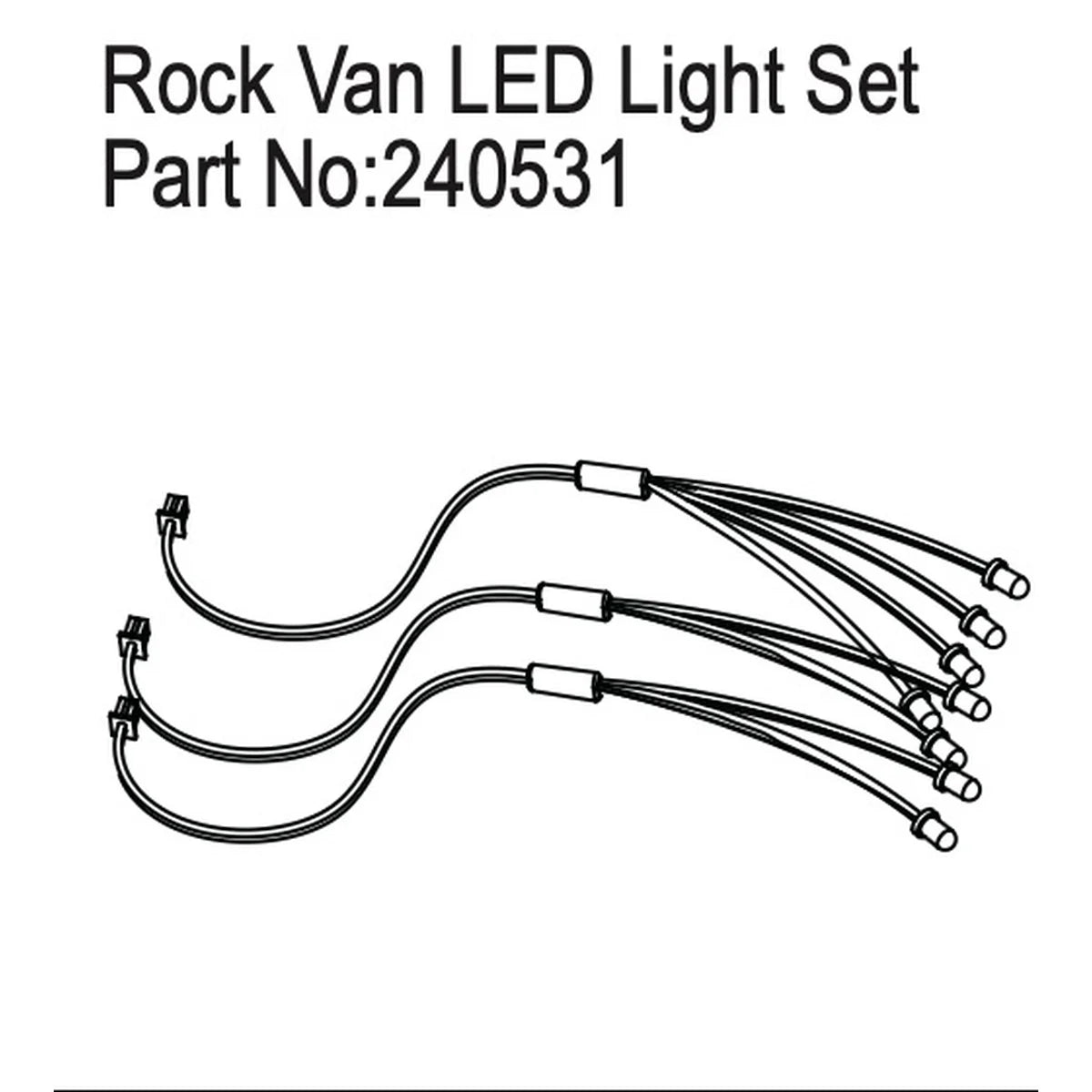 Hobby Plus HobbyPlus LED Lichtset für Rock Van - CR18P PRO/EVO HBP240531
