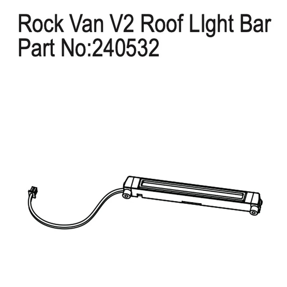 Hobby Plus HobbyPlus Dach-Lichtleiste für Rock Van V2 - CR18P PRO/EVO HBP240532