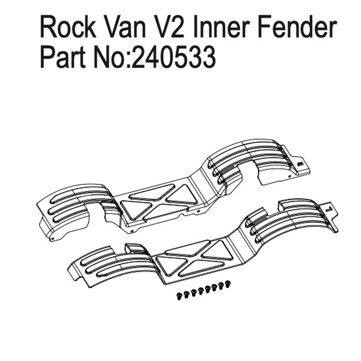 Hobby Plus HobbyPlus Innen Kotflügel für Rock Van V2 - CR18P PRO/EVO HBP240533