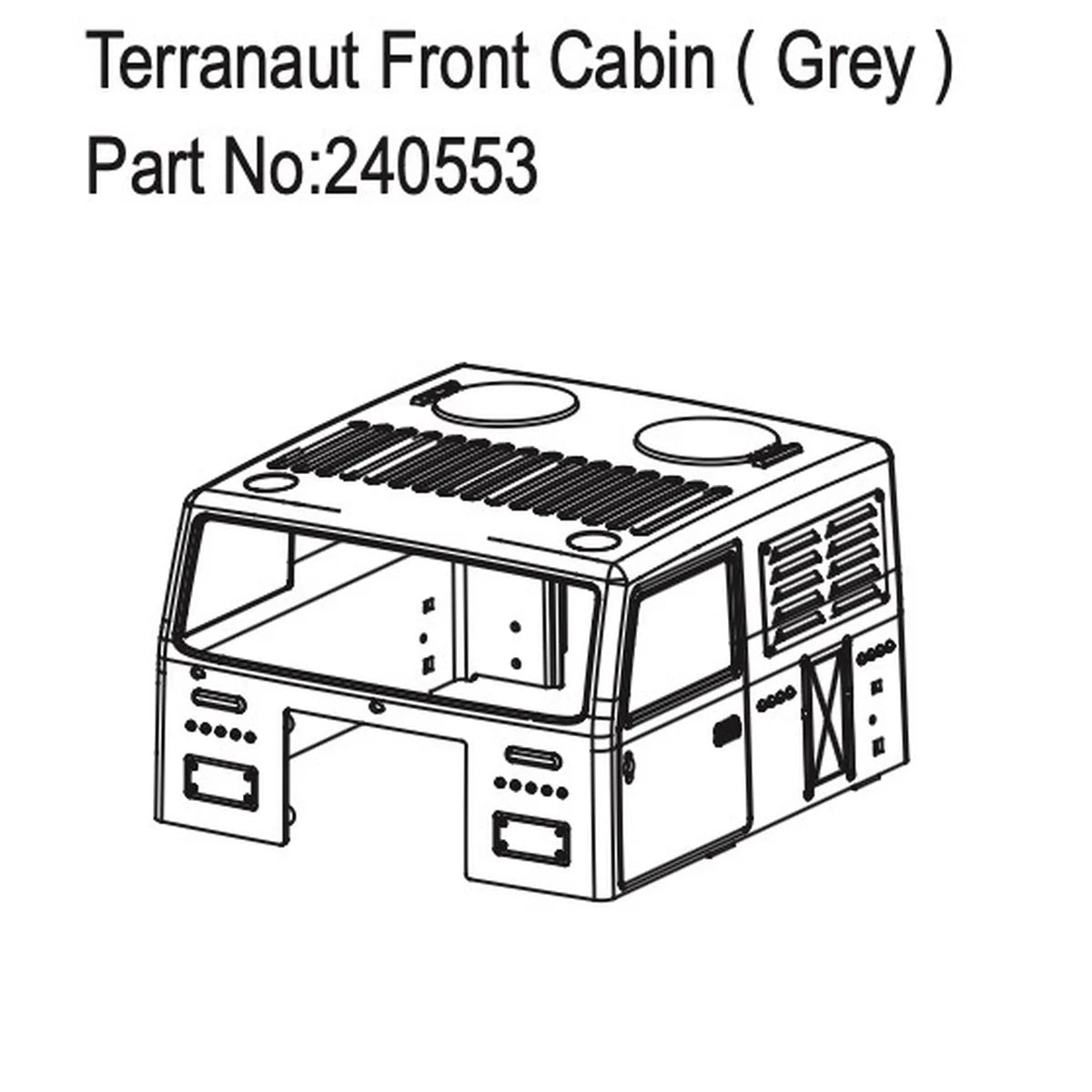 Hobby Plus Terranaut Front Cabin Grau HBP240553