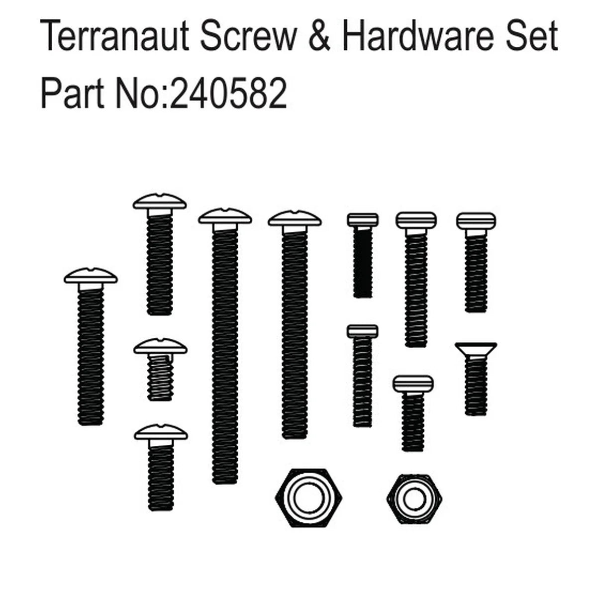 Hobby Plus HobbyPlus Terranaut Schrauben & Kleinteile Set HBP240582