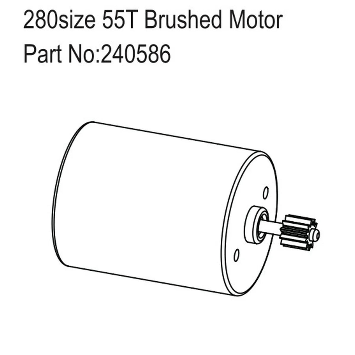 Hobby Plus HobbyPlus 280er Brushed Motor 55T HBP240586