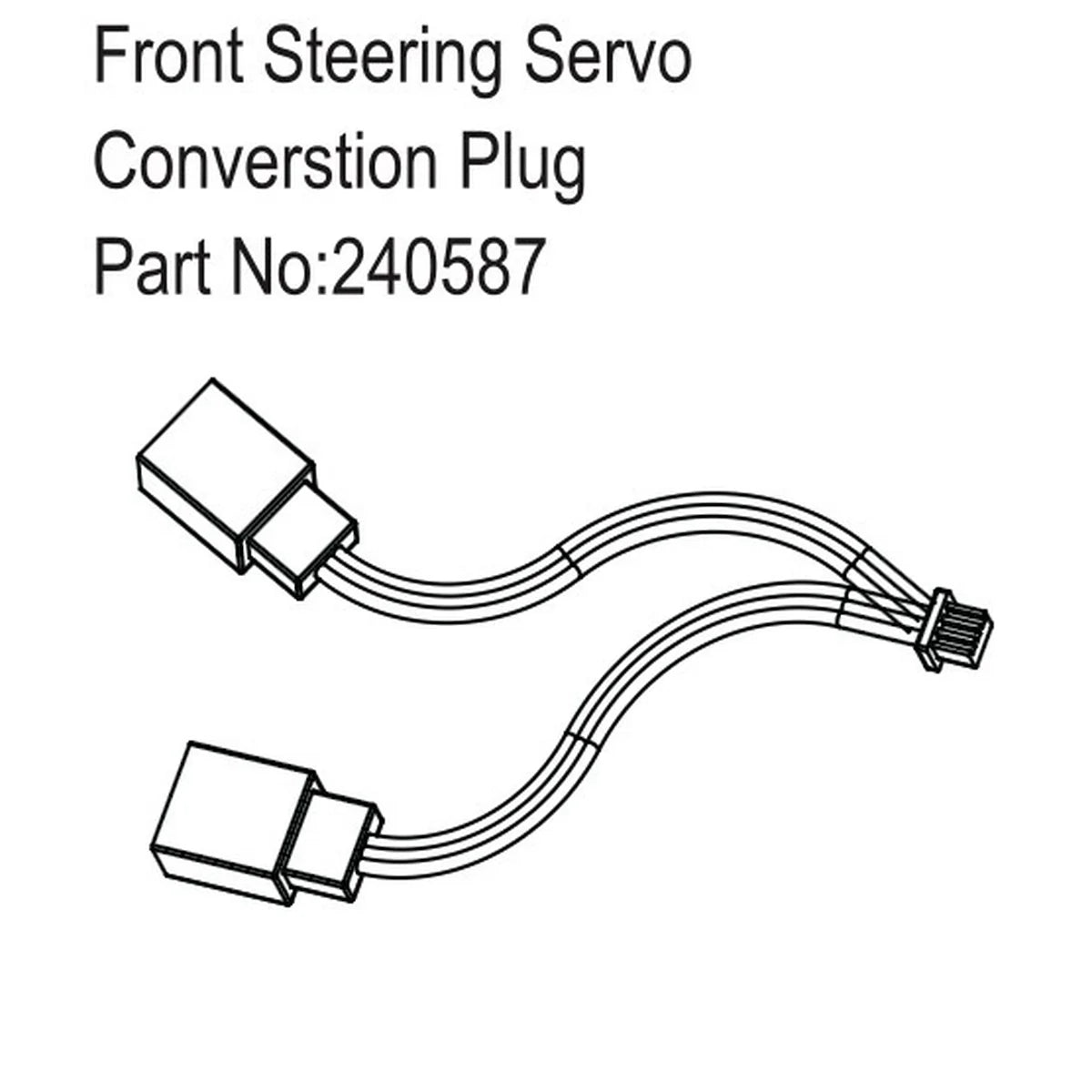 Hobby Plus HobbyPlus Lenkservo Converstion Stecker vorne HBP240587