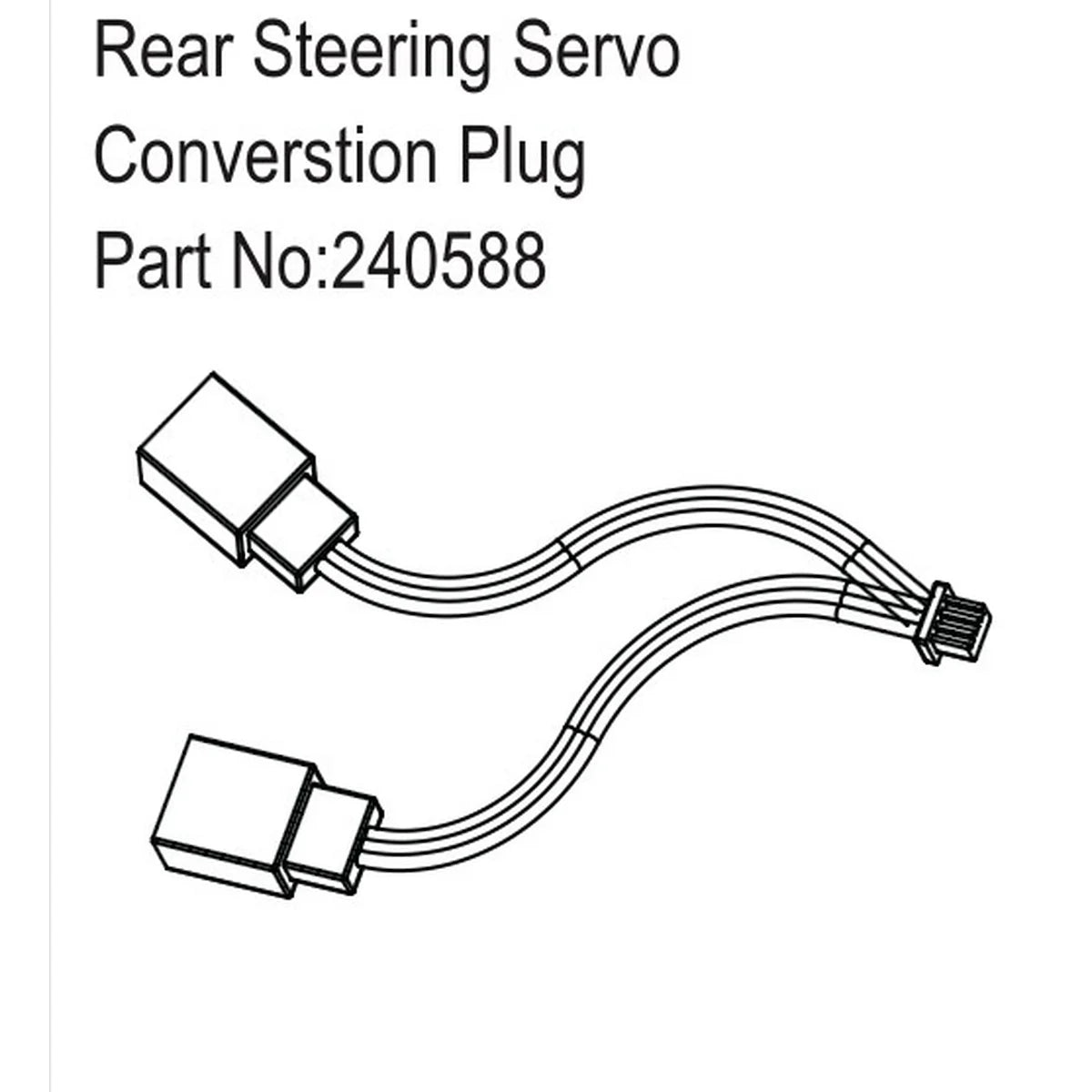Hobby Plus HobbyPlus Lenkservo Converstion Stecker hinten HBP240588
