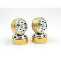 Hobby Plus HobbyPlus Alu 1.2" gefräst Beadlock Truck Räder & Messing Ring (4) für Terranaut HBP240601